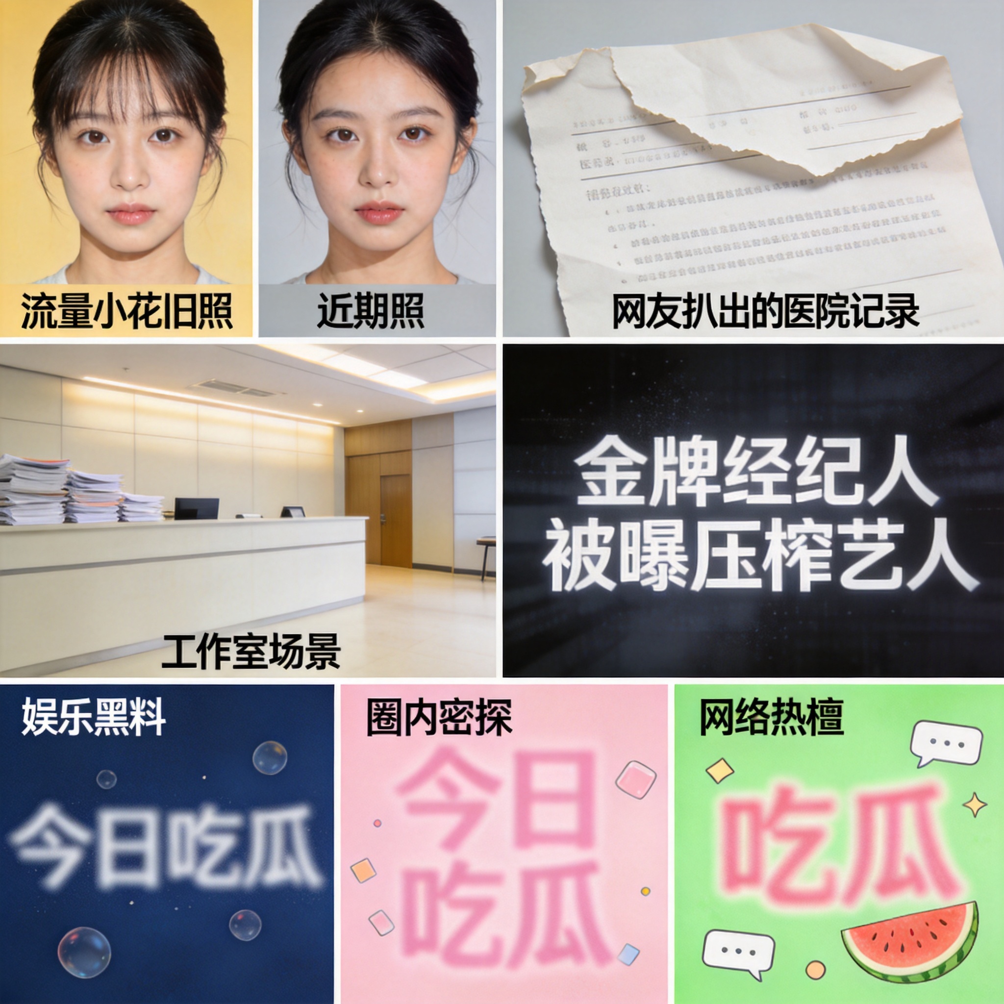 流量小花整容旧照对比图